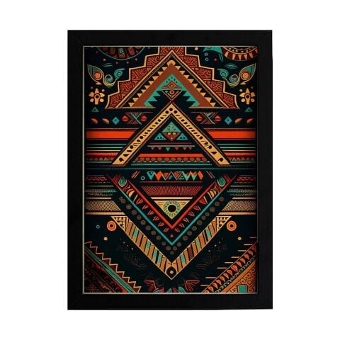 Afrikan Etnik Desen D18 Poster Tablo