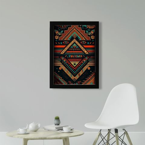 Afrikan Etnik Desen D18 Poster Tablo