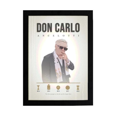 Carlo Ancelotti, Real Madrid Poster Tablo