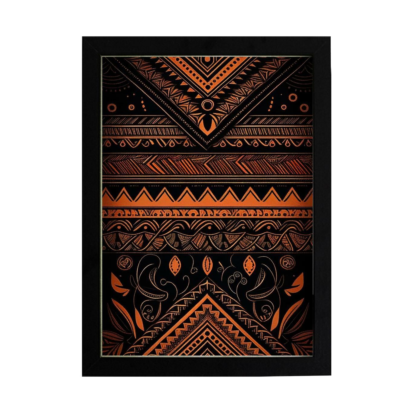 Afrikan Etnik Desen D19 Poster Tablo