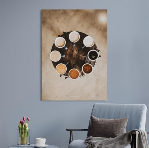 Shades of Coffee, Kahve Kanvas Tablo