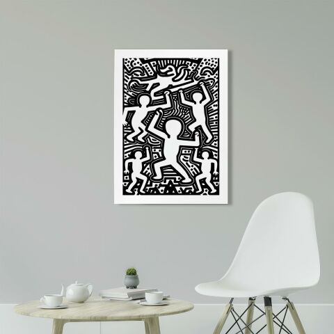 Keith Haring Style Minimal D20 Poster Tablo