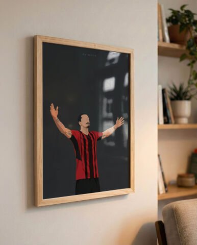 Ibrahimovic Gol Sevinci, Futbol Poster Tablo
