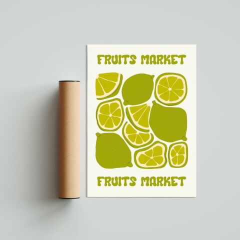 Green Lime 2 Poster Tablo