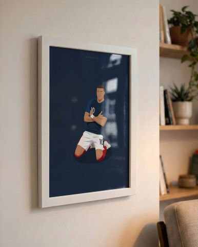 Mbappe Gol Sevinci, Futbol Poster Tablo
