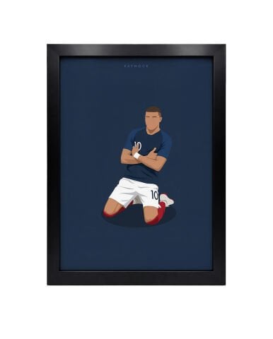 Mbappe Gol Sevinci, Futbol Poster Tablo