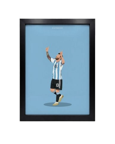 Messi Arjantin Gol Sevinci, Futbol Poster Tablo