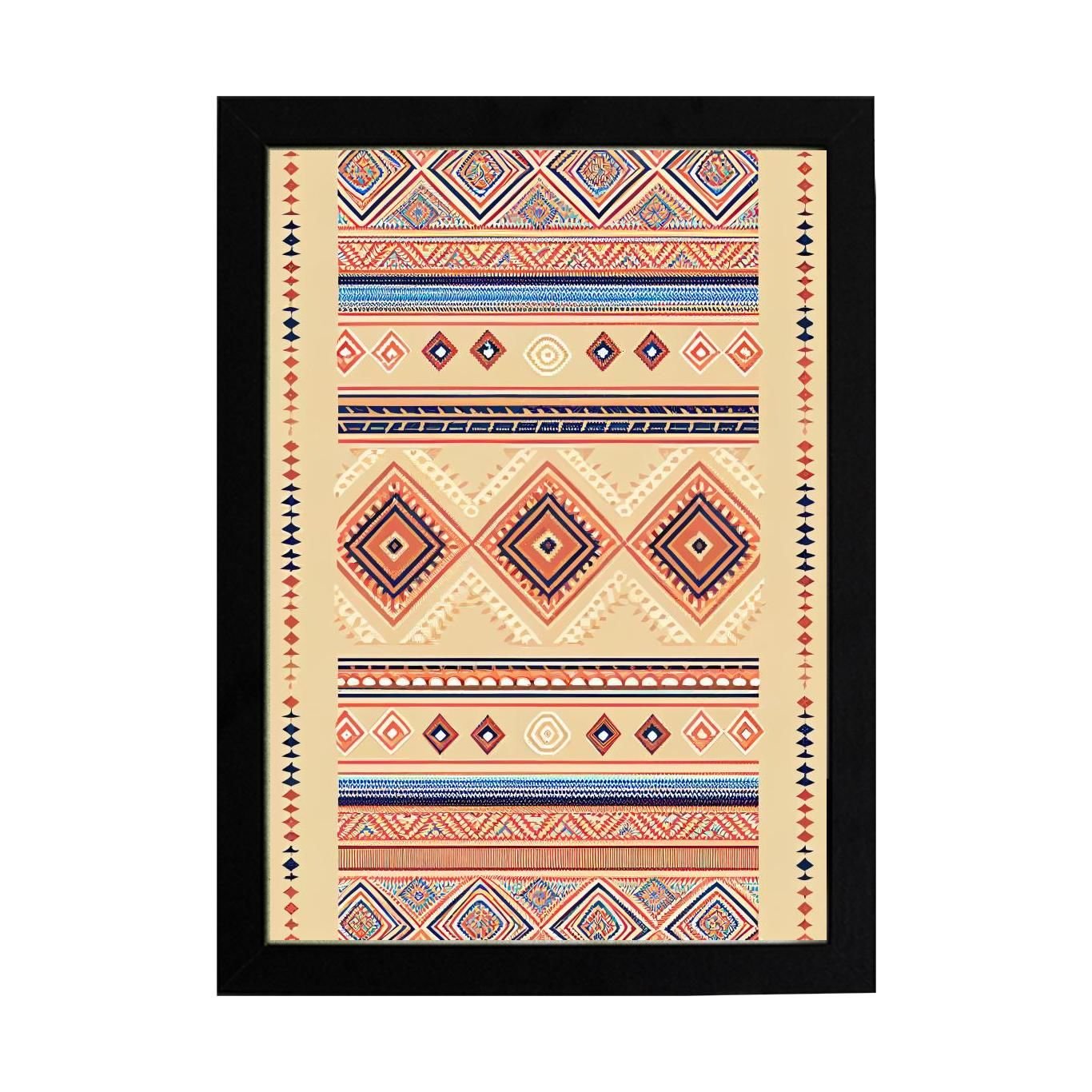 Afrikan Etnik Desen D24 Poster Tablo