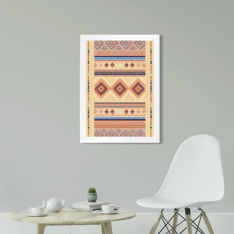 Afrikan Etnik Desen D24 Poster Tablo
