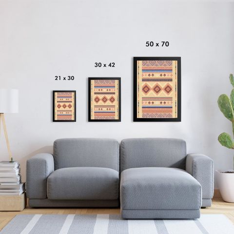 Afrikan Etnik Desen D24 Poster Tablo