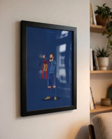 Messi Gol Sevinci, Futbol Poster Tablo