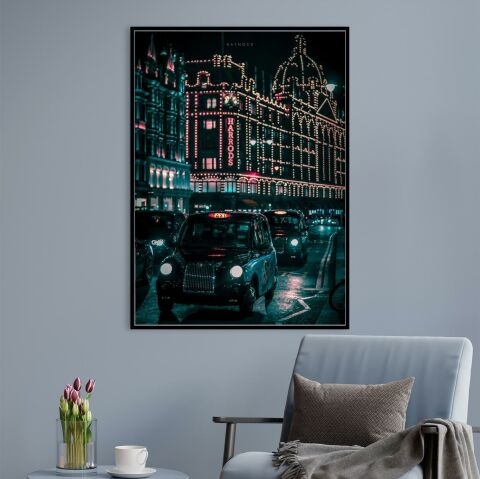 London Cab Kanvas Tablo