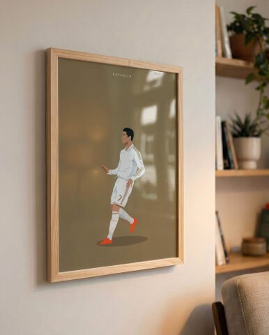 Ronaldo Gol Sevinci, Futbol Poster Tablo