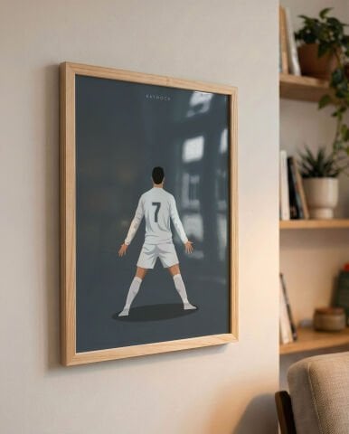 Ronaldo Siu Gol Sevinci, Futbol Poster Tablo