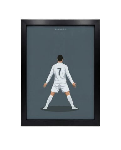 Ronaldo Siu Gol Sevinci, Futbol Poster Tablo