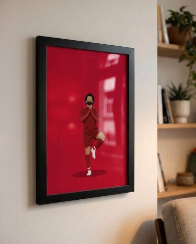 Salah Gol Sevinci, Futbol Poster Tablo