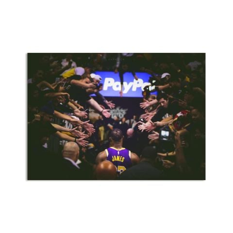 Lebron James Tünel, Basketbol Kanvas Tablo