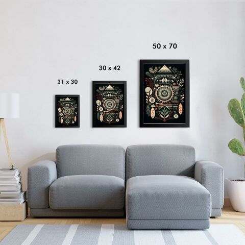 İskandinav Desen Minimal D33 Poster Tablo