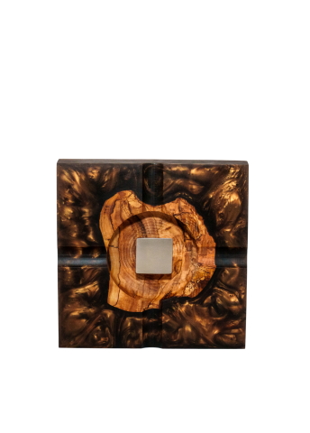 Marleen Kahverengi Gümüş Renkli Aksesuarlı Dekoratif Küllük