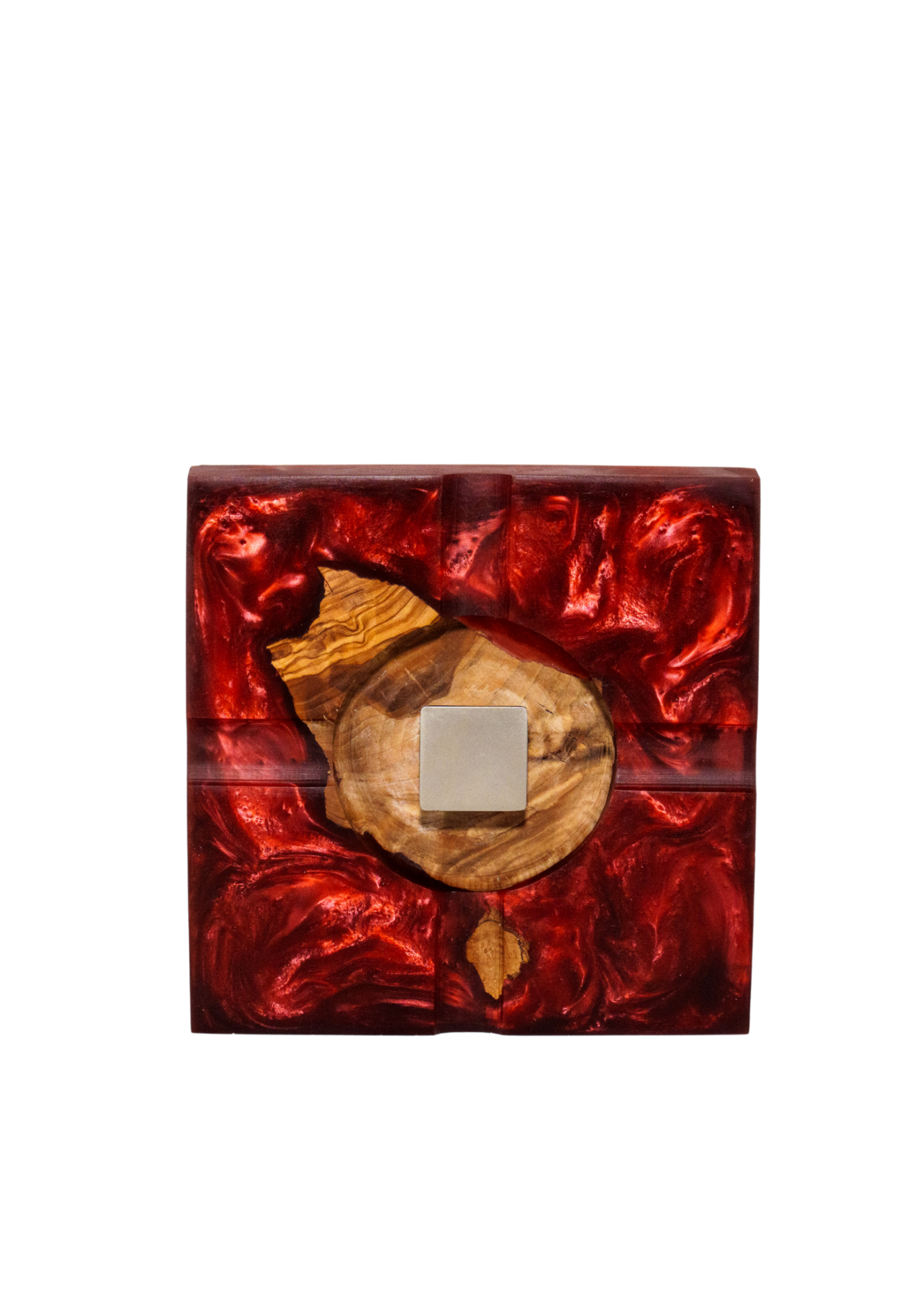 Marleen Bordo Gümüş Renkli Aksesuarlı Dekoratif Küllük