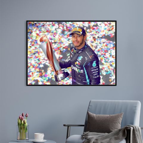 Lewis Hamilton Istanbul, Formula 1 Kanvas Tablo
