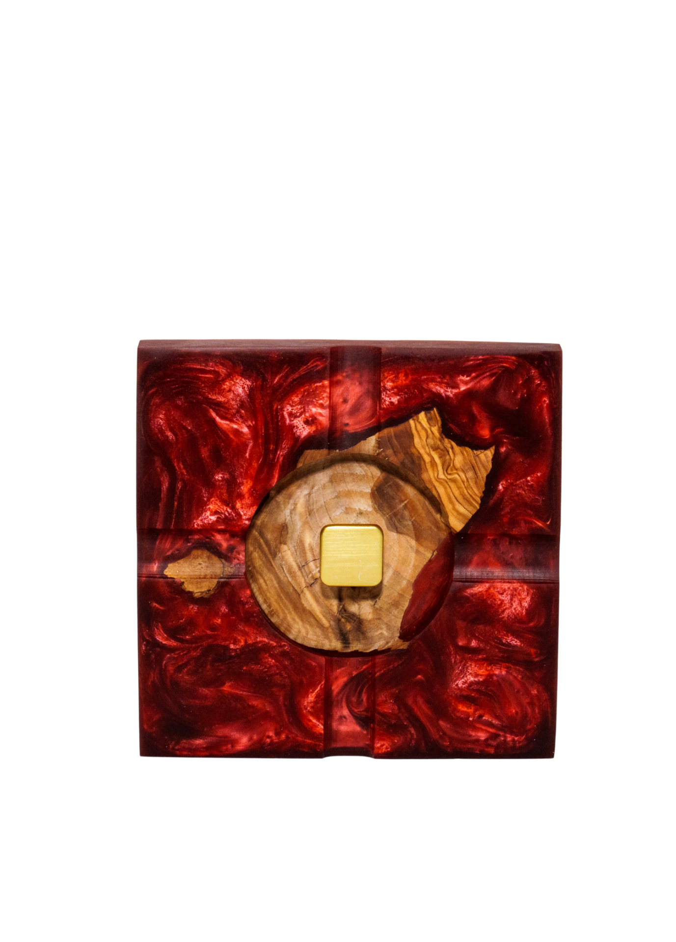 Marleen Bordo Altın Renkli Aksesuarlı Dekoratif Küllük