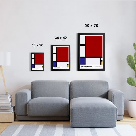 Piet Mondrian Red, Blue and Yellow