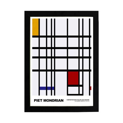 Piet Mondrian Yellow, Blue and Red