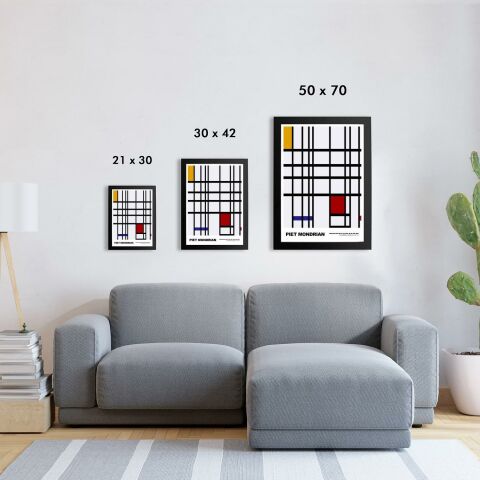 Piet Mondrian Yellow, Blue and Red