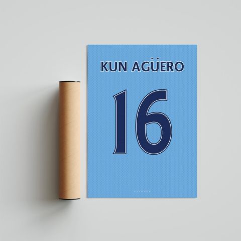 Agüero Forma Poster Tablo