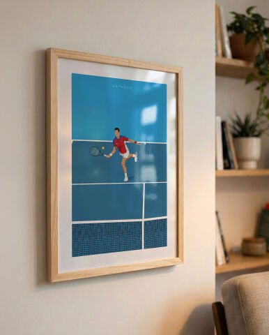 Novak Djokovic, Tenis Poster Tablo