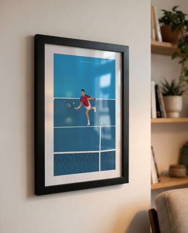 Novak Djokovic, Tenis Poster Tablo