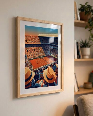 Roland Garros, Tenis Poster Tablo