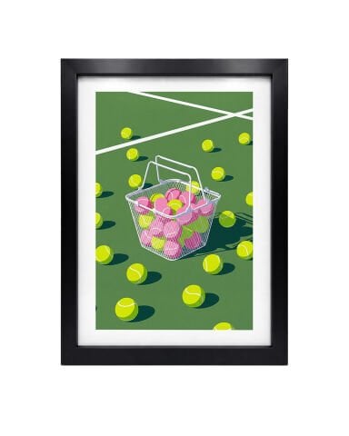 Tenis Topları, Tenis Poster Tablo