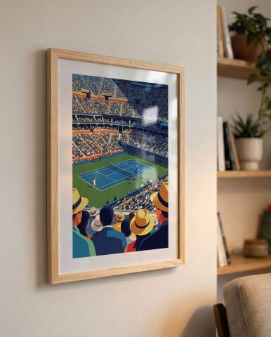 Us Open Stadium, Tenis Poster Tablo