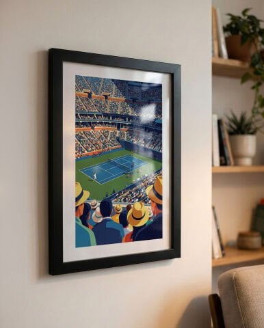 Us Open Stadium, Tenis Poster Tablo