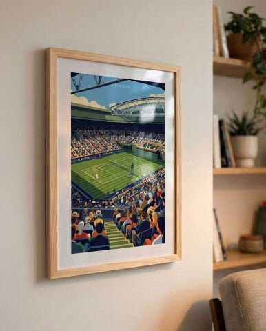 Wimbledon Stadium, Tenis Poster Tablo