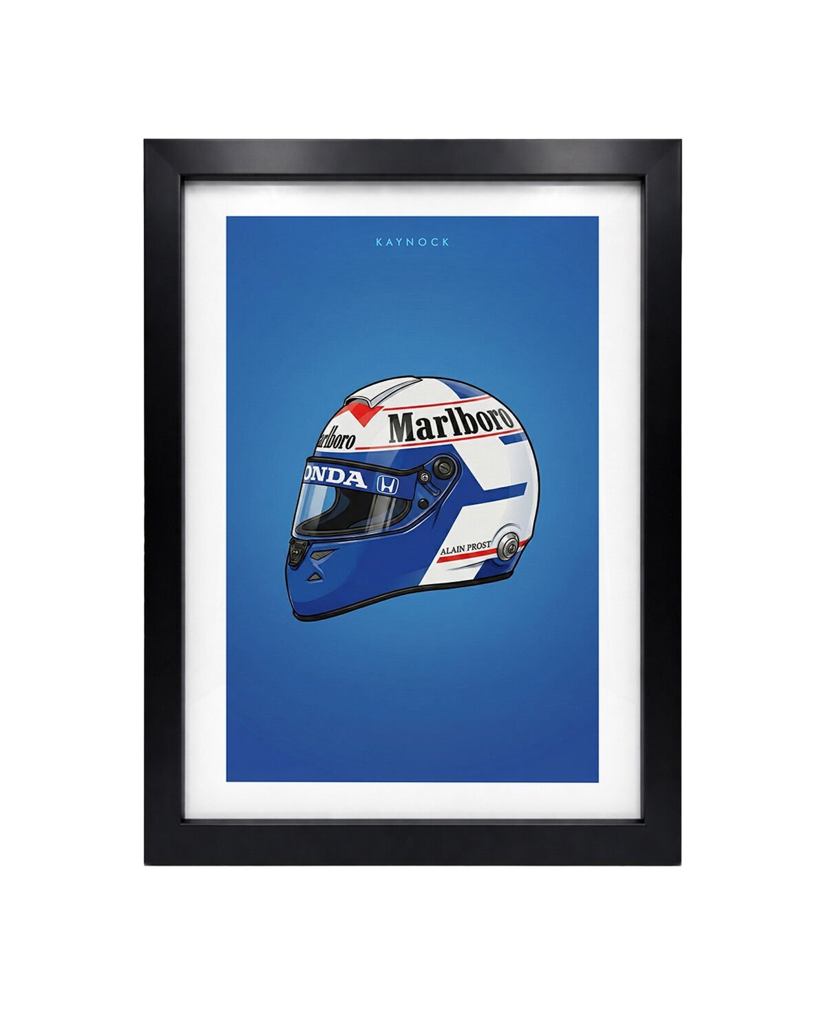 Alain Prost Kask, Formula 1 Poster Tablo