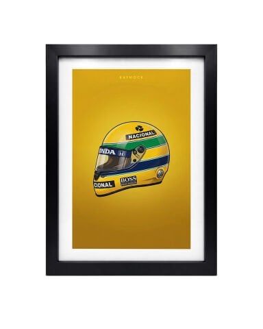 Ayrton Senna Kask, Formula 1 Poster Tablo