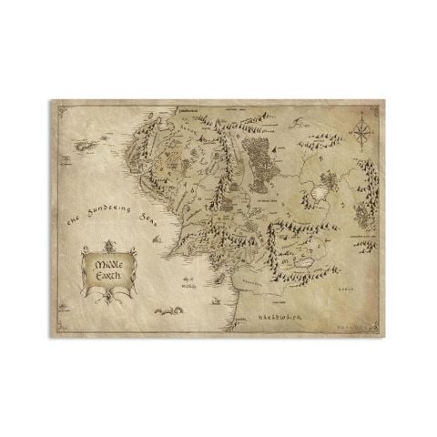 Middle Earth Kanvas Tablo