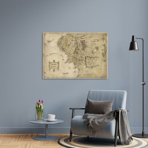 Middle Earth Kanvas Tablo