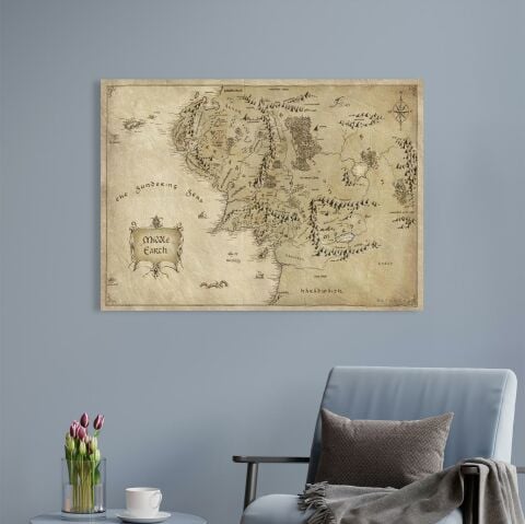 Middle Earth Kanvas Tablo