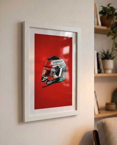 Charles Leclerc Kask, Formula 1 Poster Tablo