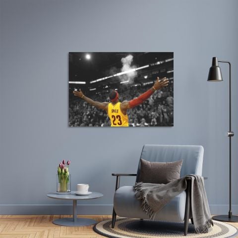 Lebron James Ritüel Kanvas Tablo