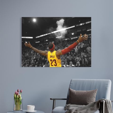 Lebron James Ritüel Kanvas Tablo