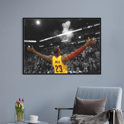 Lebron James Ritüel Kanvas Tablo