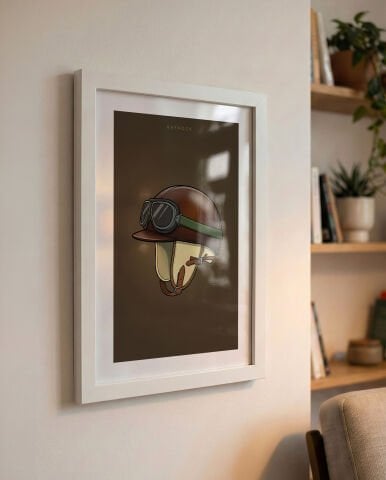 Fangio Kask, Formula 1 Poster Tablo