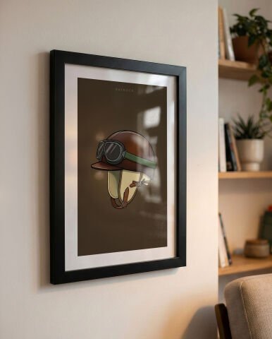 Fangio Kask, Formula 1 Poster Tablo
