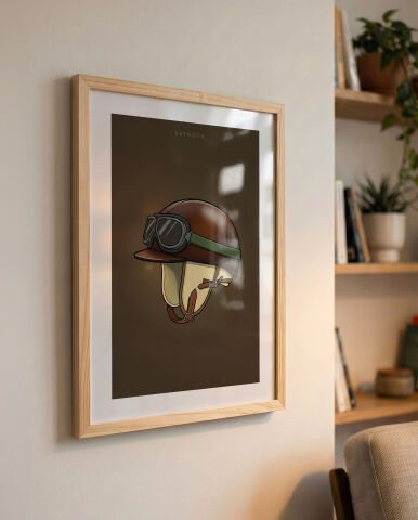 Fangio Kask, Formula 1 Poster Tablo