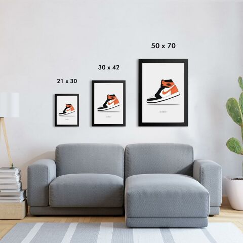 Air Jordan 1 Black - Orange